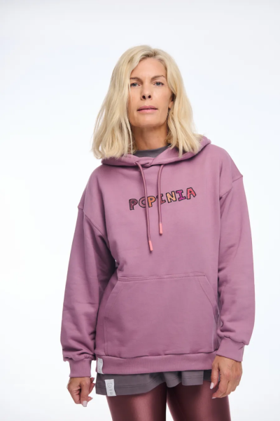 PCP-PCPINIA Embroidered Plum Hoodie