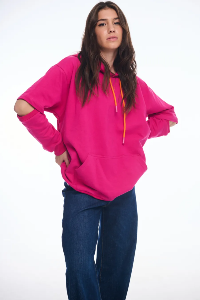 PCP-Elbow Magenta Hoodie