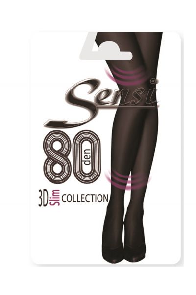 3D Slim collection Μπορντώ opaque καλσόν 80DEN - 531BO